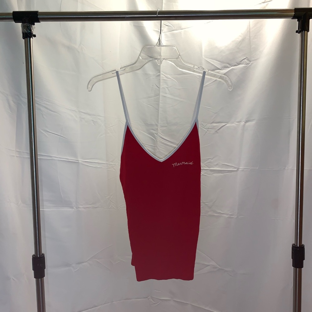 Red tank top